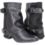 Bota Feminina Ramarim Salto Quadrado Gola Fivela - PRETO