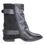 Bota Feminina Ramarim Salto Quadrado Gola Fivela - PRETO