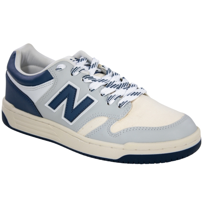 Tênis Masculino New Balance 480  - CINZA/MARINHO/BRANCO