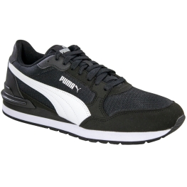 Tênis Masculino Puma Runner V4 Mesh  - PRETO/BRANCO