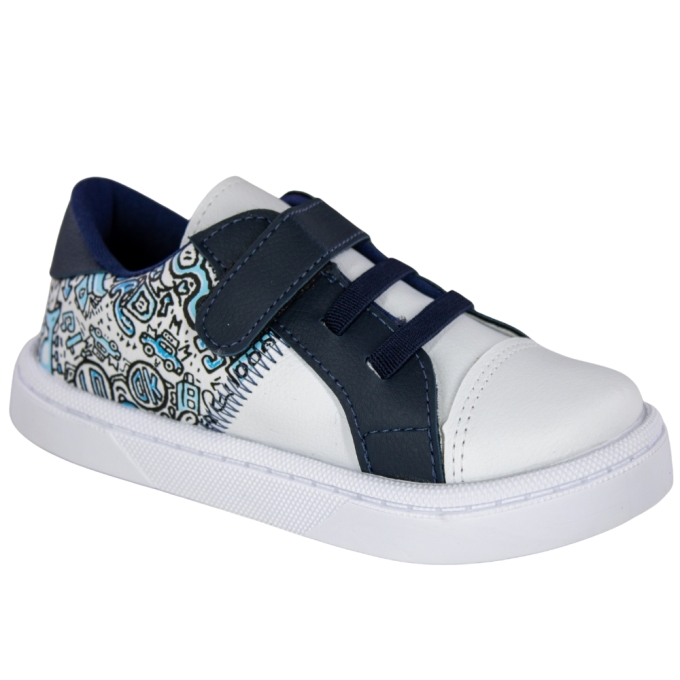 Tênis Bebê Masculino Urbano - BRANCO/MARINHO