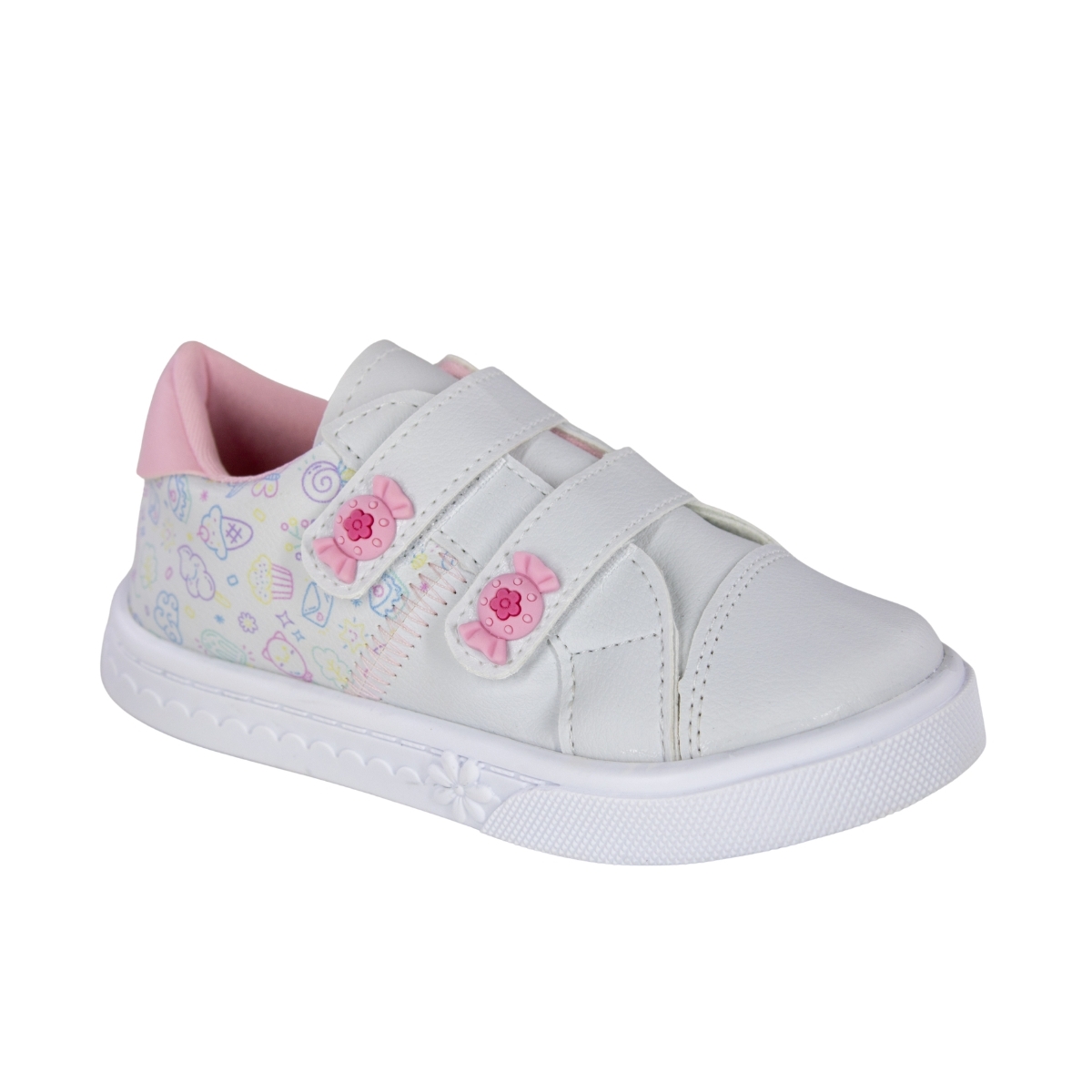 Tênis Bebê Feminino Linda Jú Bala - BRANCO