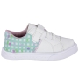 Tênis Bebê Feminino Linda Jú Flor - BRANCO/VERDE/LILAS