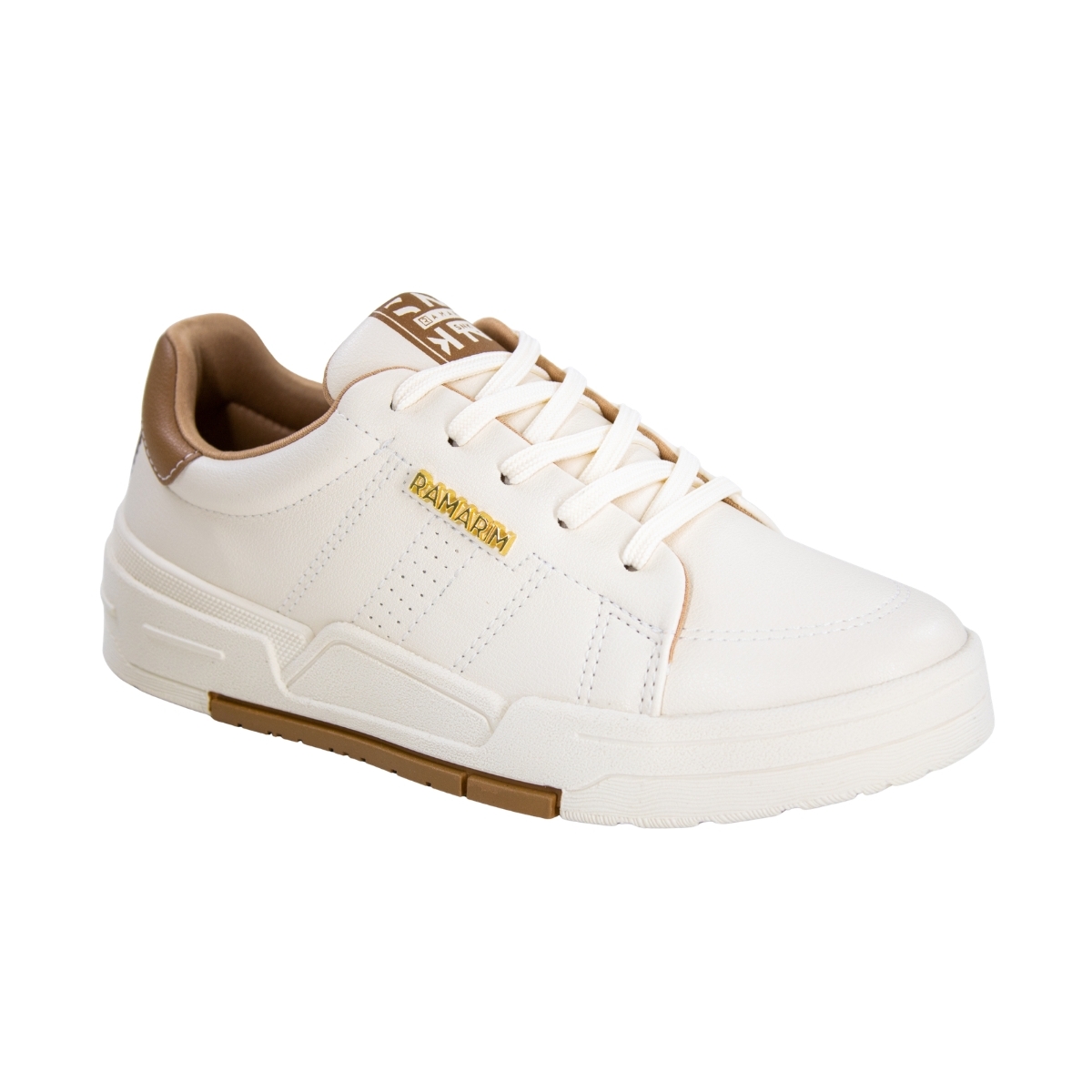 Tênis Feminino Ramarim Casual Street - COCONUT/CARAMELO