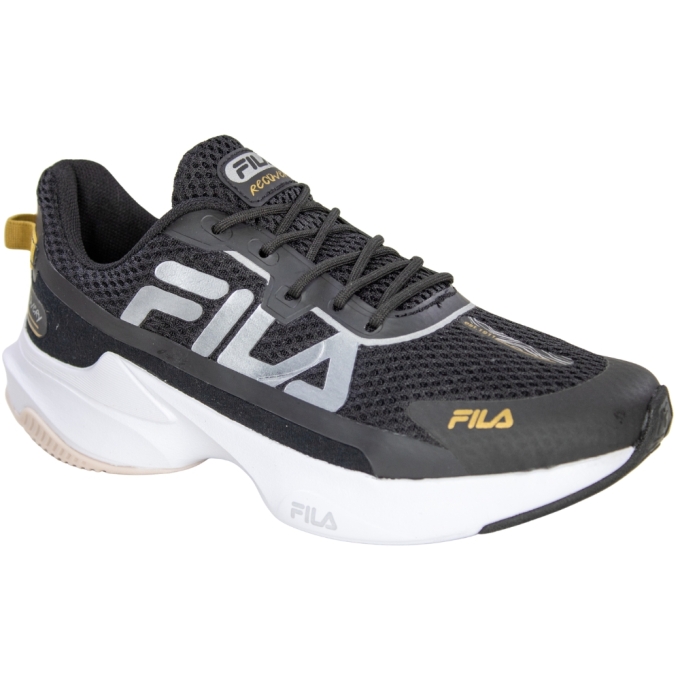 Tênis Feminino Fila Recovery - PRETO/CINZA/DOURADO
