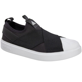Tênis Feminino Adidas Strettal Slip on - PRETO/BRANCO