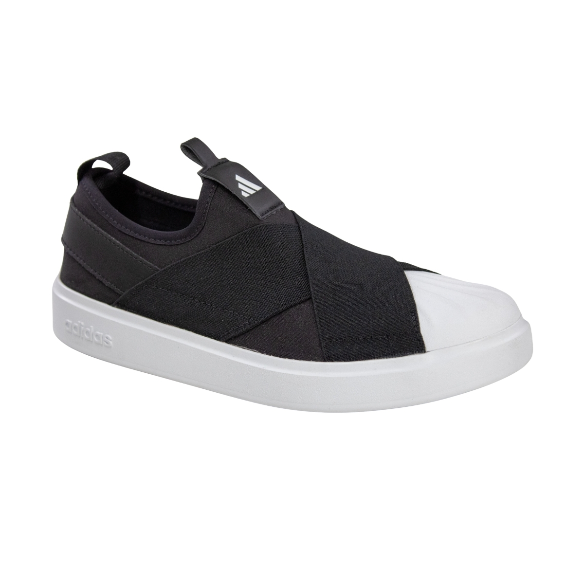 Tênis Feminino Adidas Strettal Slip on - PRETO/BRANCO