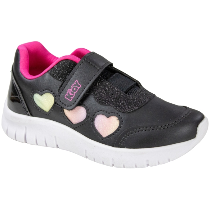 Tênis Infantil Feminino Kidy Ultraflex - PRETO