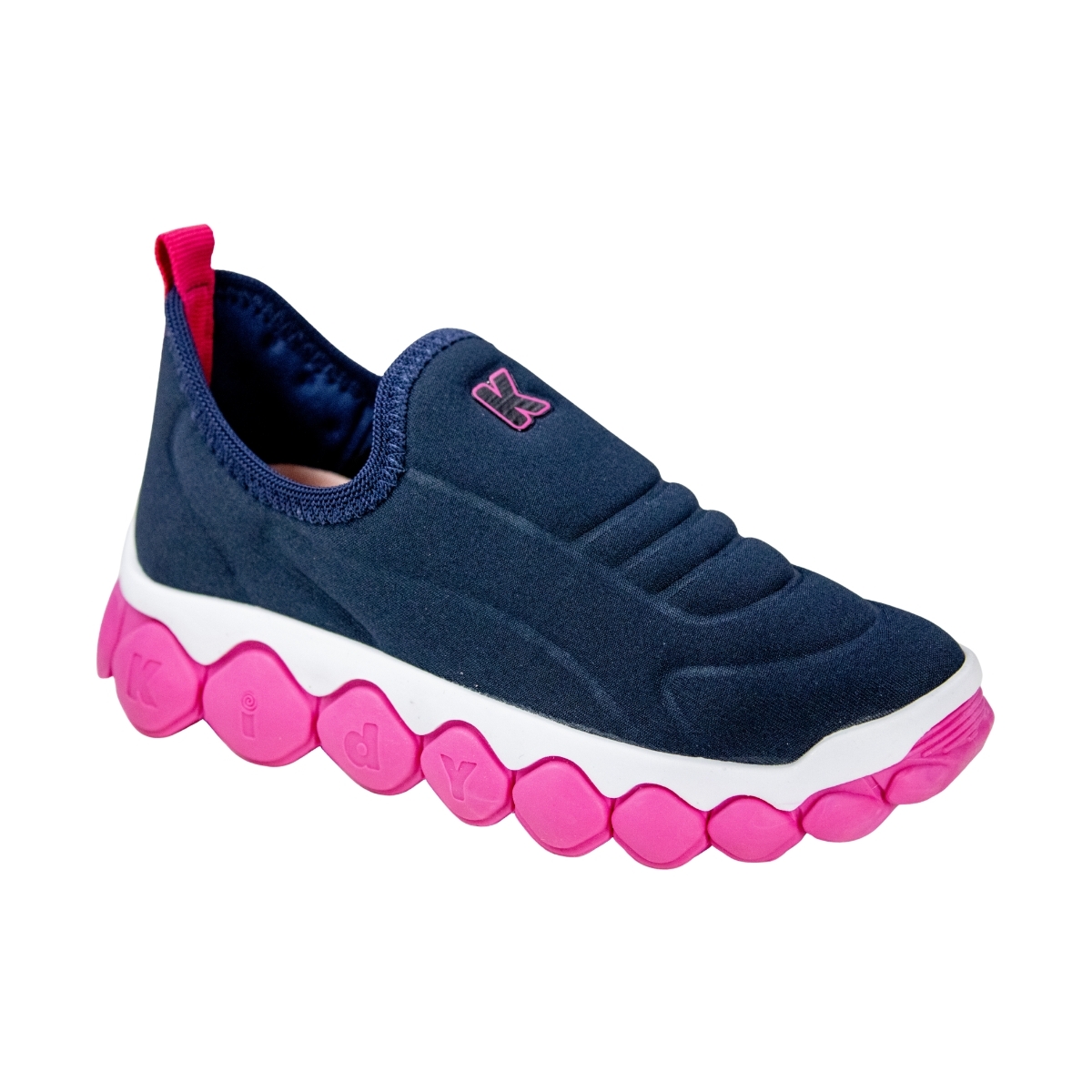 Tênis Infantil Feminino Kidy Brinca Flex - MARINHO/PINK