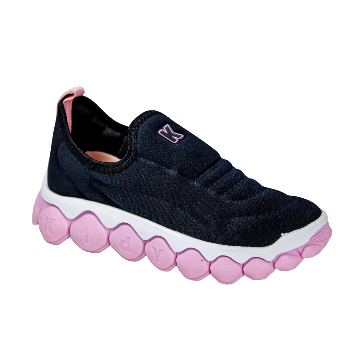 Tênis Infantil Feminino Kidy Brinca Flex - PRETO/ROSA