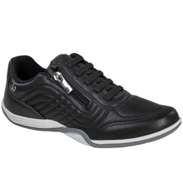 Tênis Feminino Kolosh Casual Zíper - PRETO
