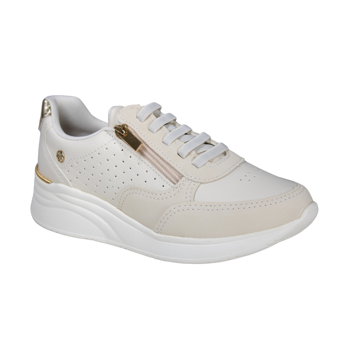Tênis Feminino Kolosh Anabela - CREAM/CHAMPAGNE