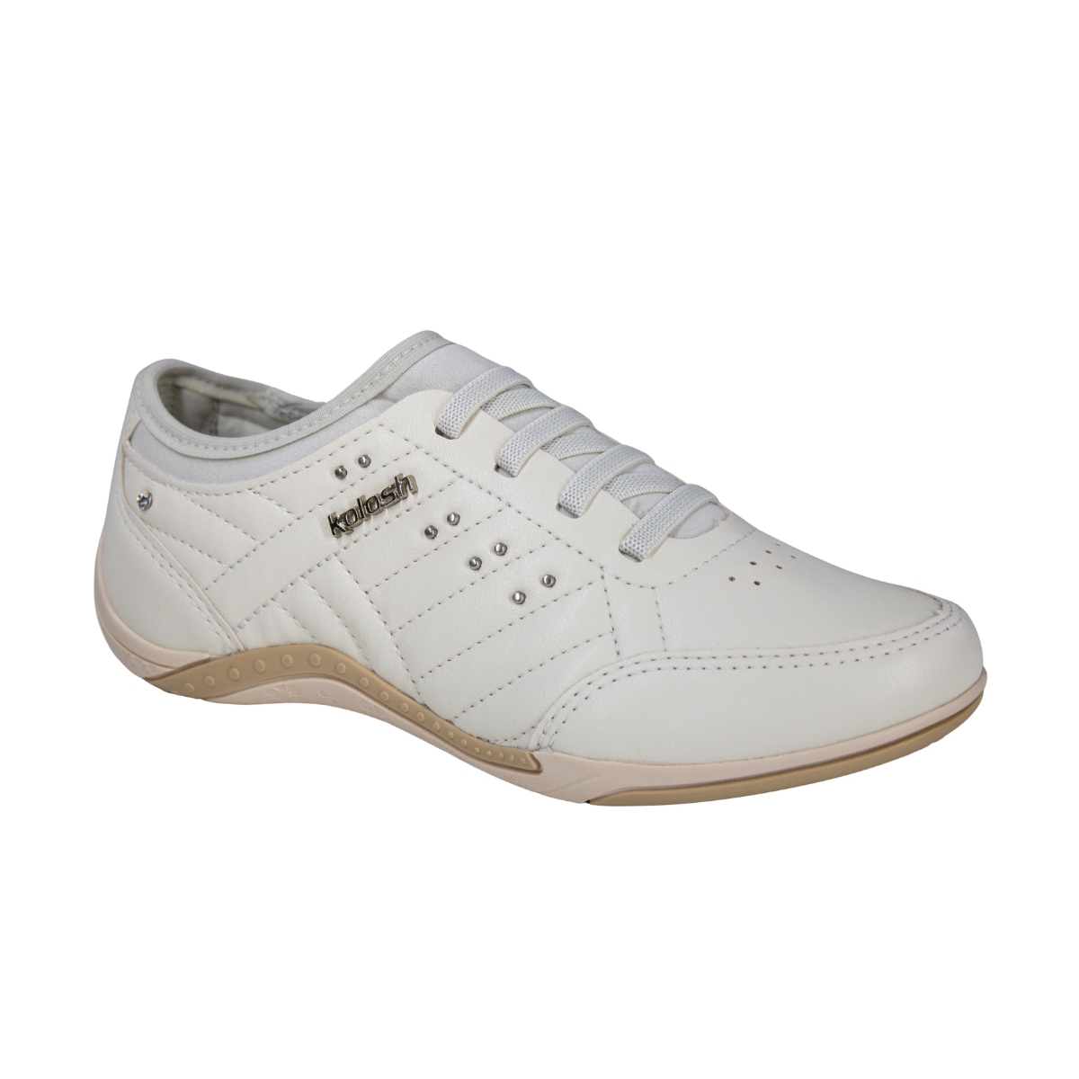 Tênis Feminino Kolosh Casual Strecth - CREAM