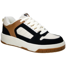 Tênis Masculino Logus Street Drop - CHAMPAGNE/PRETO