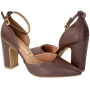 Sapato Feminino Vizzano Salto Bloco - CHOCOLATE