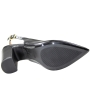 Sapato Feminino Vizzano Salto Bloco Chanel - PRETO