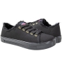 Tênis Feminino Moleca Lona  - PRETO/PRETO