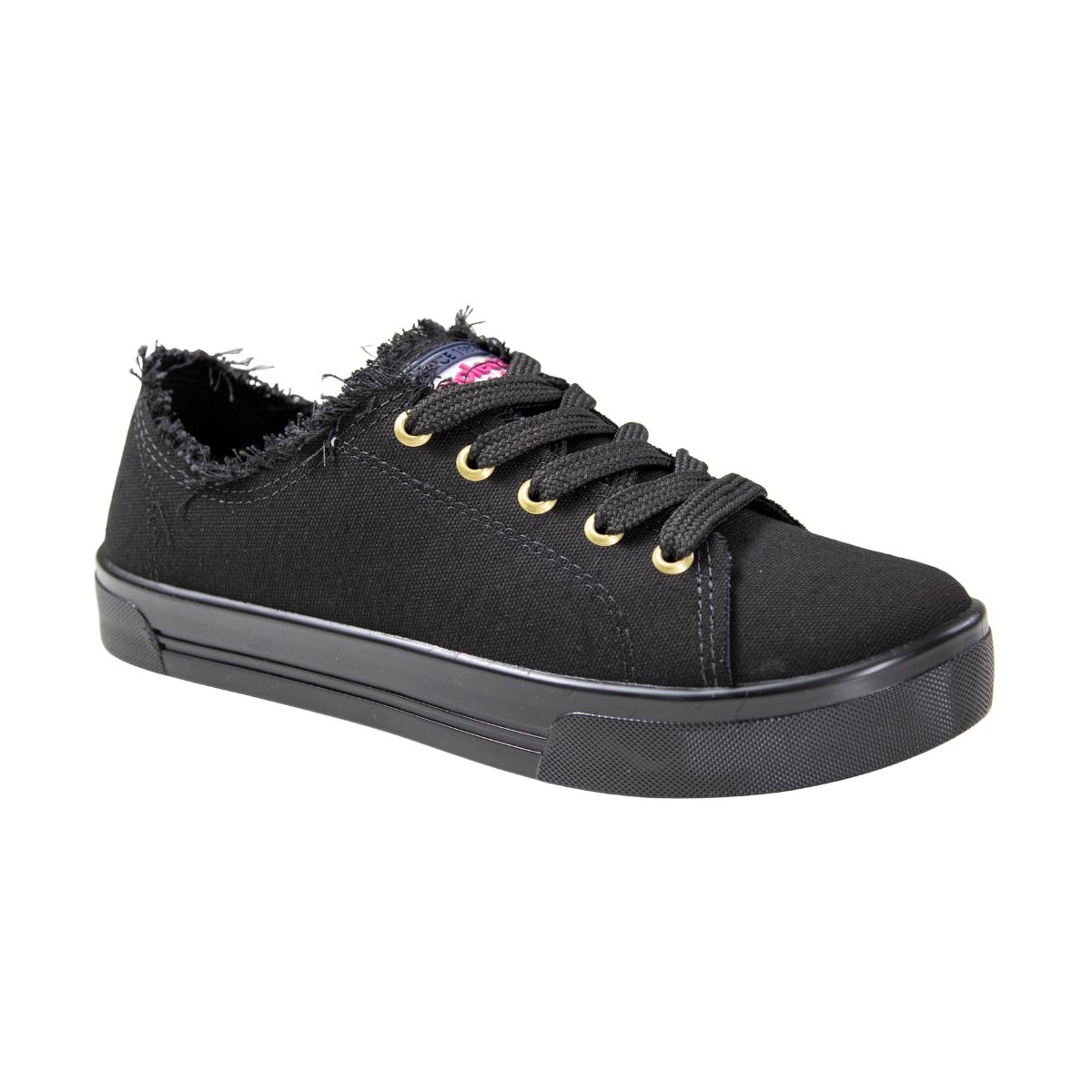 Tênis Feminino Moleca Lona  - PRETO/PRETO