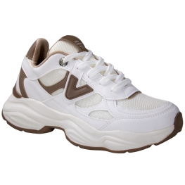 Tênis Feminino Via Marte Nobuck - BRANCO/MILK/TOFFEE