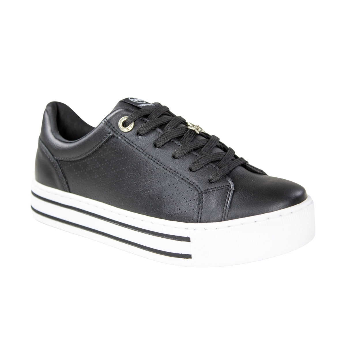 Tênis Feminino Via marte Caixa 2L - PRETO/PRETO