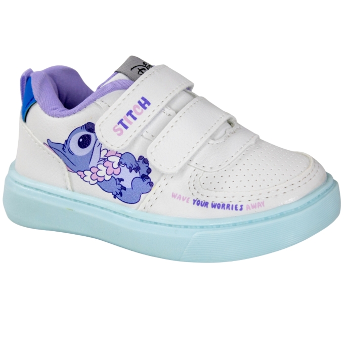 Tênis Bebê Feminino Disney Stitch - BRANCO