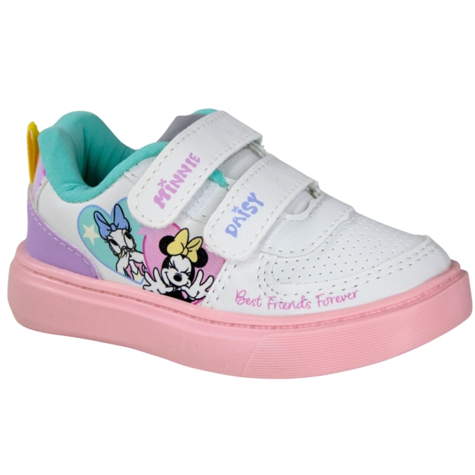 Tênis Bebê Feminino Disney  - BRANCO/ROSA
