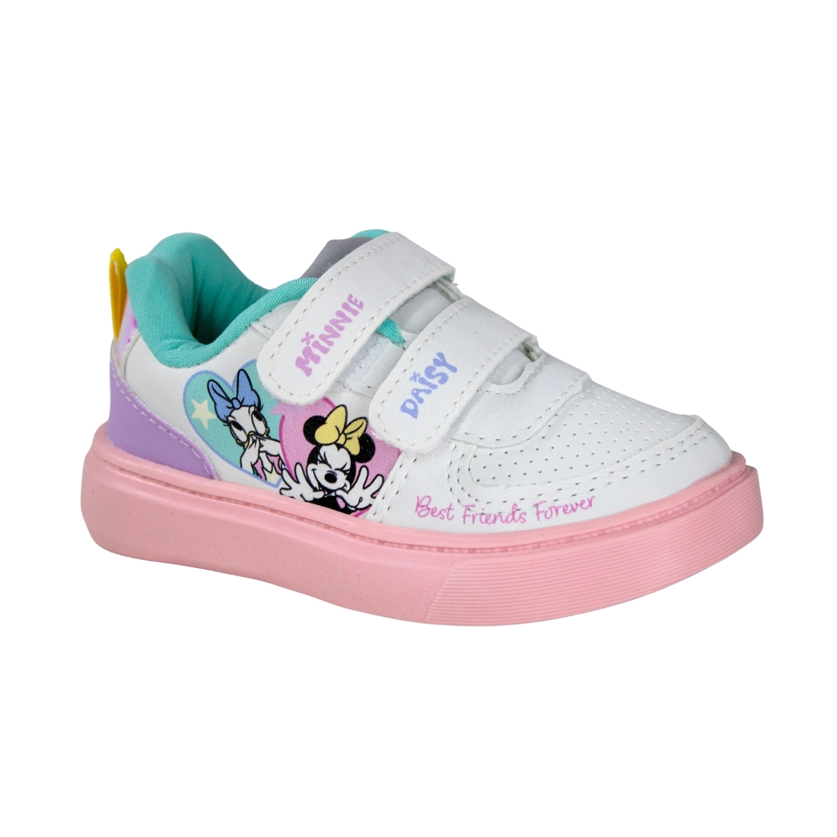 Tênis Bebê Feminino Disney  - BRANCO/ROSA