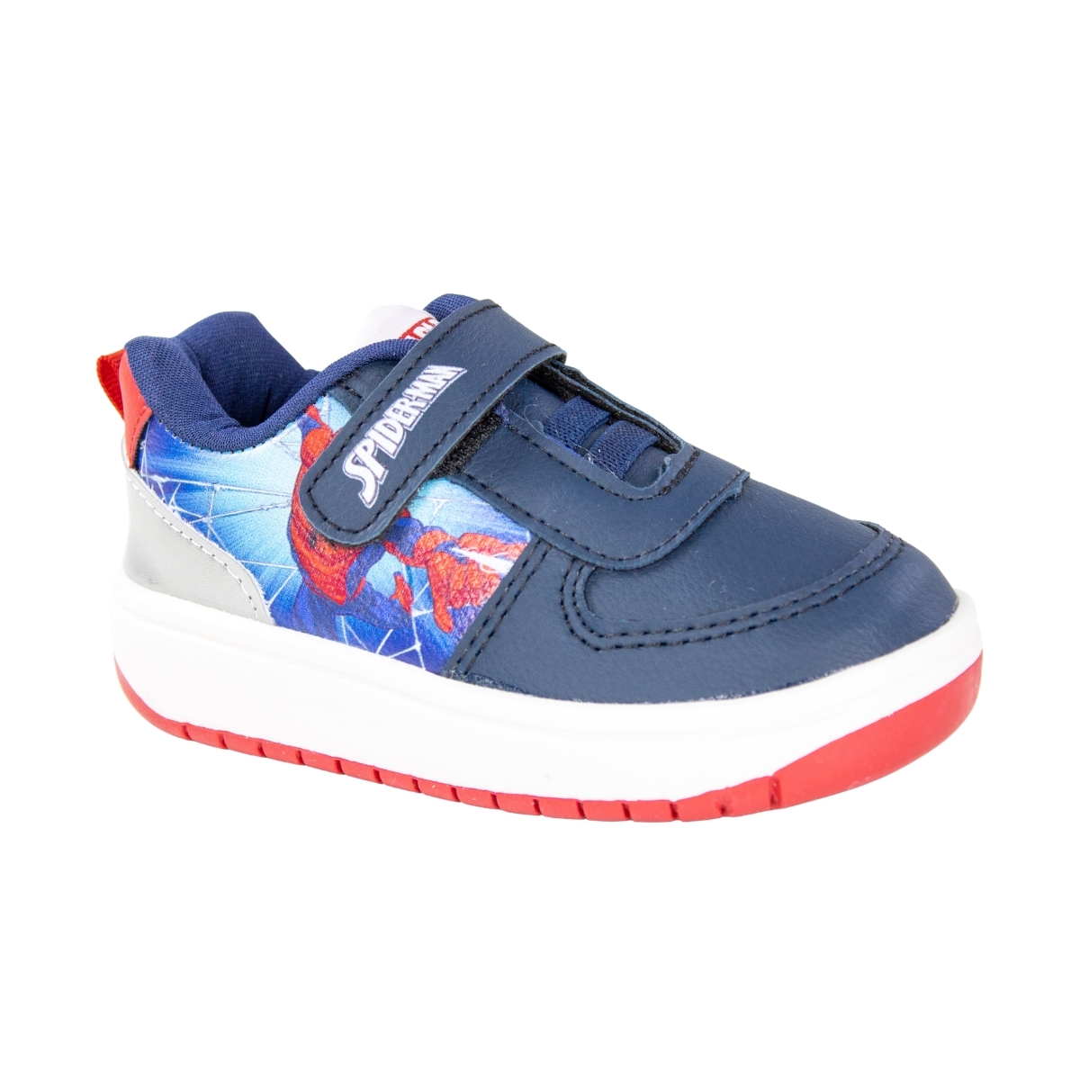 Tênis Bebê Masculino Disney Homem Aranha - MARINHO/PRATA/VERMELHO