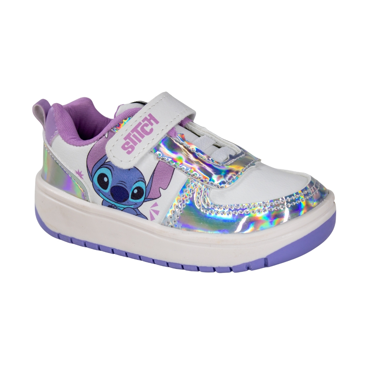 Tênis Bebê Feminino Disney Stitch - BRANCO/LILAS