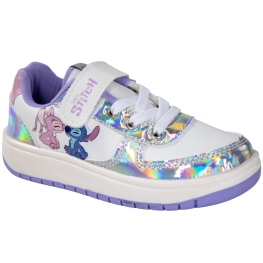 Tênis Infantil Feminino Stitich - BRANCO/PRATA