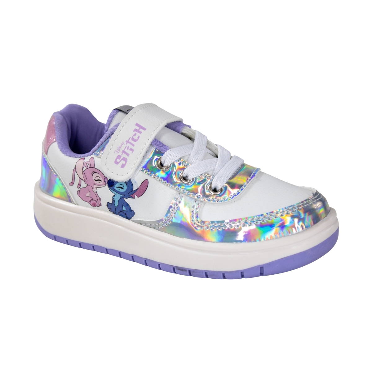 Tênis Infantil Feminino Stitich - BRANCO/PRATA