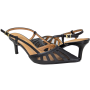 Sapato Feminino Vizzano Salto Fino Chanel  - PRETO