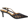 Sapato Feminino Vizzano Salto Fino Chanel  - PRETO