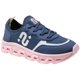 Tênis Infantil Feminino Novopé - MARINHO/ROSA BB