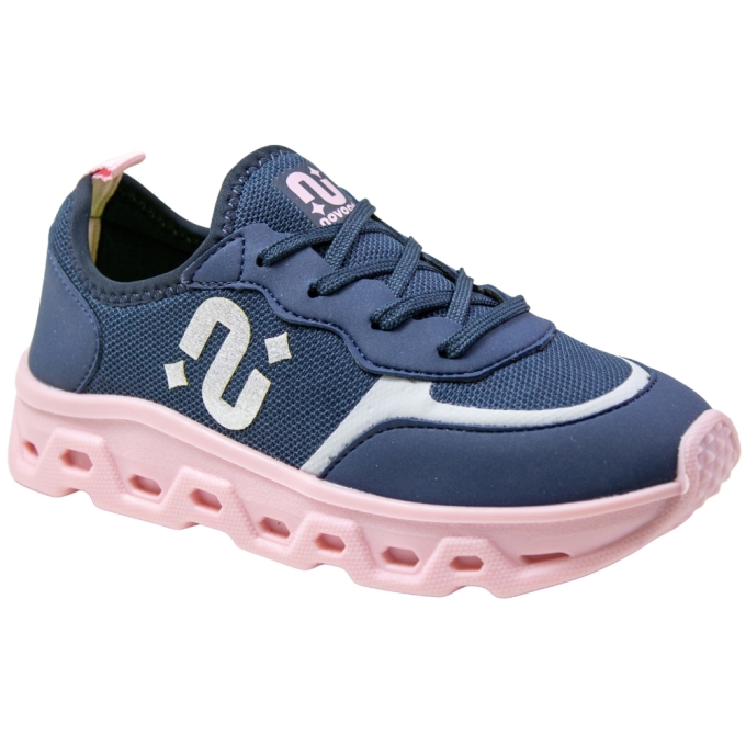 Tênis Infantil Feminino Novopé - MARINHO/ROSA BB