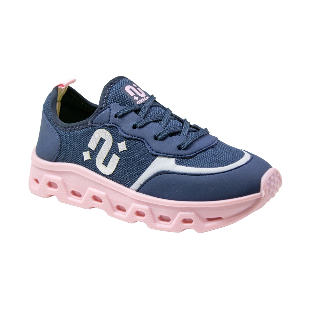 Tênis Infantil Feminino Novopé - MARINHO/ROSA BB