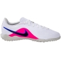 Chuteira Society Nike Tiempo Maestro Club TF - BRANCO/AZUL/ROSA