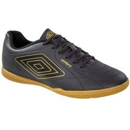 Chuteira Indoor Umbro Class Footballer - PRETO/DOURADO
