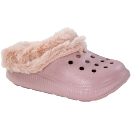 Crocs Infantil Molekinha Pelo  - ROSA