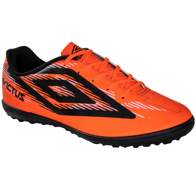 Chuteira Society Umbro Invictus - CORAL/PRETO/BRANCO