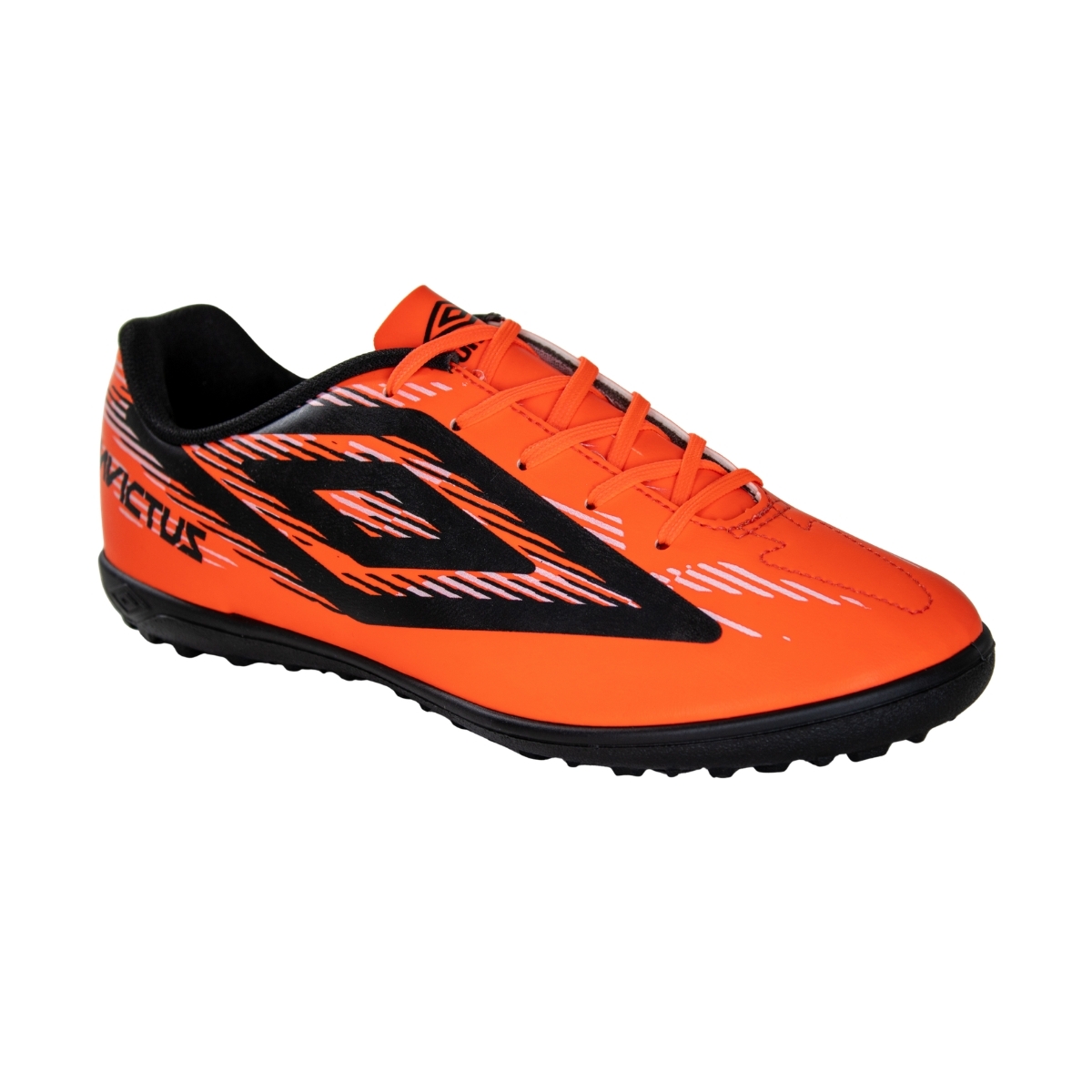 Chuteira Society Umbro Invictus - CORAL/PRETO/BRANCO