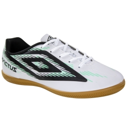 Chuteira Indoor Umbro Invictus - BRANCO/PRETO/VERDE AGUA