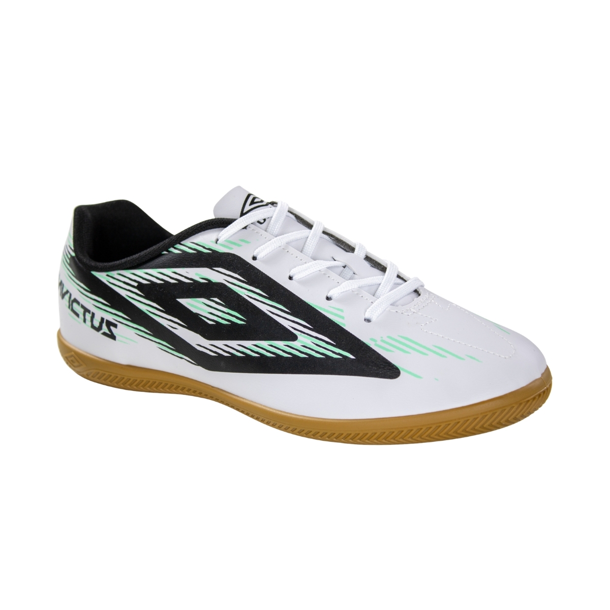 Chuteira Indoor Umbro Invictus - BRANCO/PRETO/VERDE AGUA