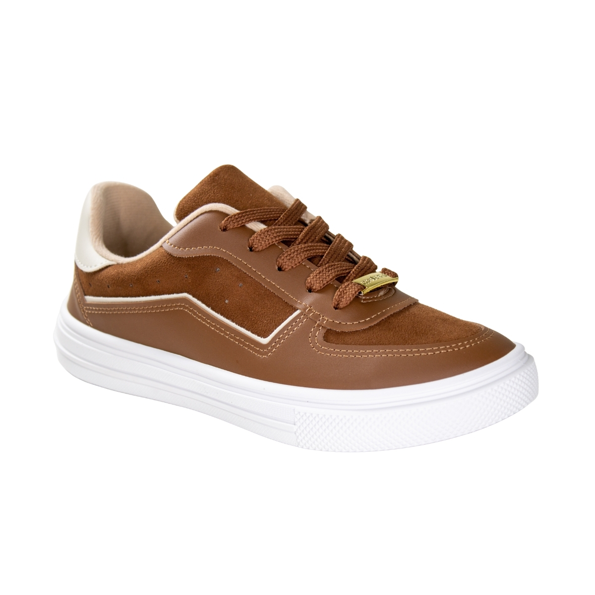 Tênis Feminino Moleca Casual Napa - AVELA/BRANCO OFF