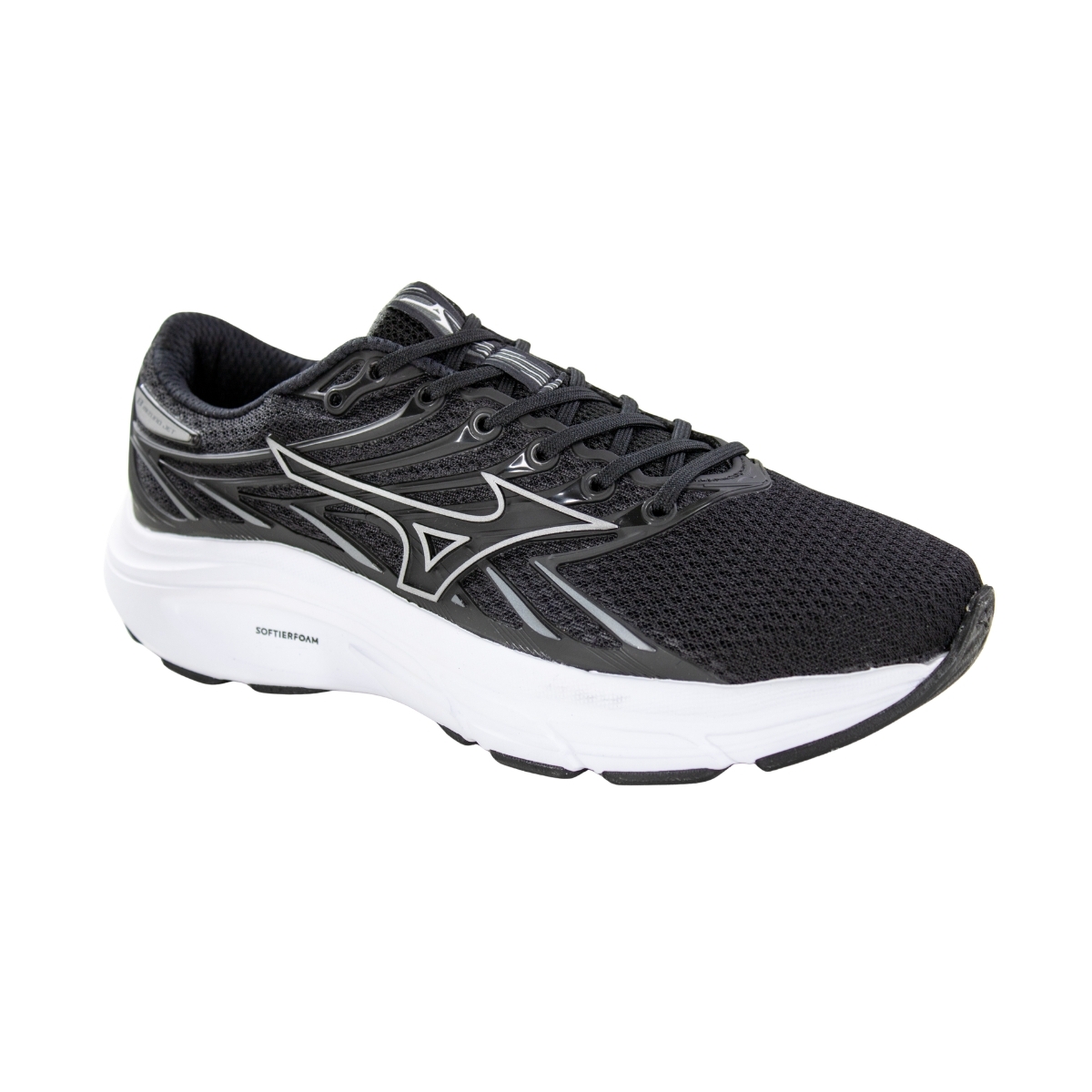 Tênis Masculino Mizuno Jet 8  - PRETO/BRANCO