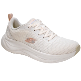 Tênis Feminino Skechers Cloud - OFF WHITE/ROSA