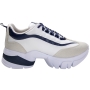 Tênis Feminino Ramarim SNK Sued Camurça  - BRANCO/AZUL
