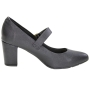 Sapato Feminino Modare Salto Bico Fino Fivela - PRETO