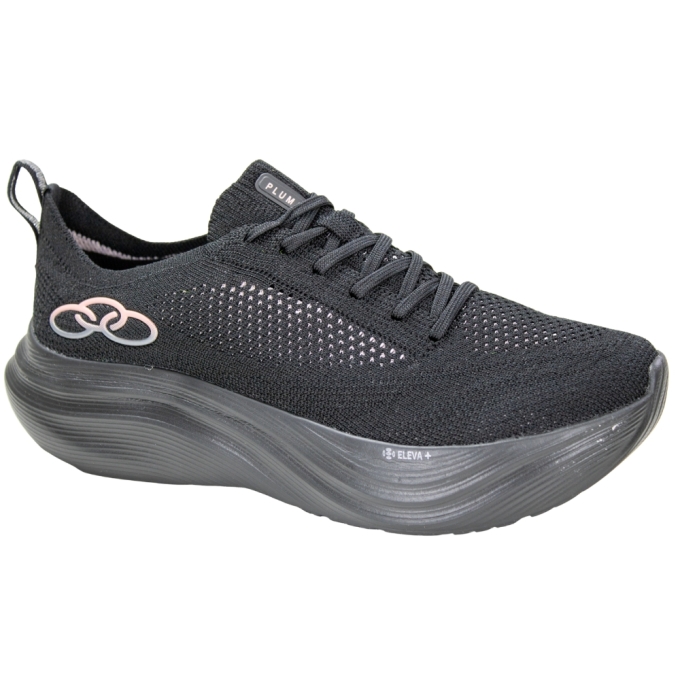 Tênis Feminino Olympikus Pluma - PRETO/PRETO