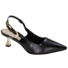 Sapato Feminino Bebecê Salto Tacinha Chanel - PRETO